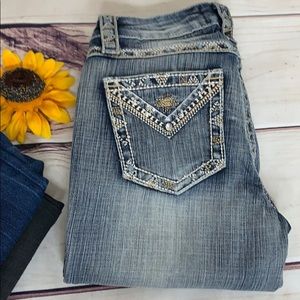 COWGIRL UP Faded Blue Skinny Jeans Size 27